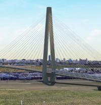 Cable-stayed bridge included in Edmonton light rail scheme image