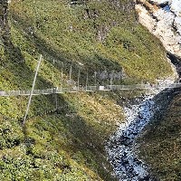Construction begins on 100m gorge suspension bridge image