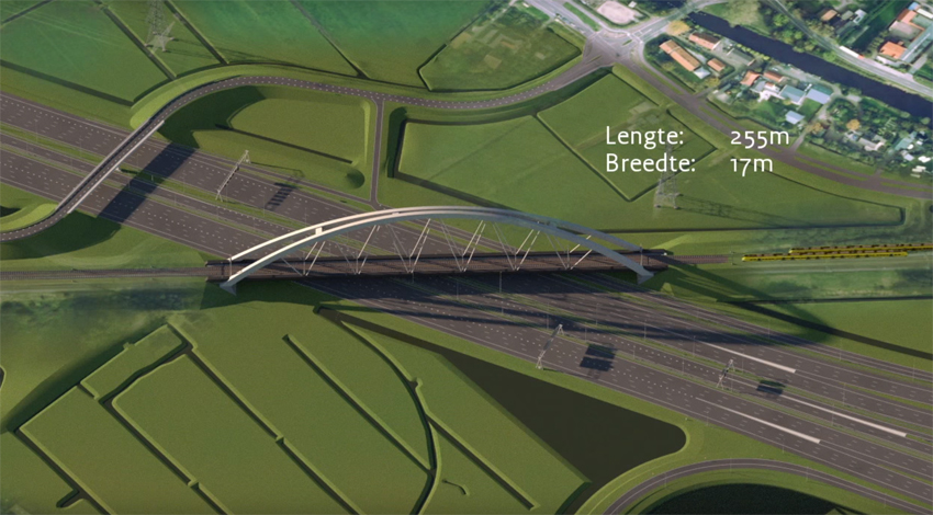 Construction process for the Muiderberg railway bridge in the Netherlands image