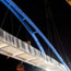 Crane lifts new motorway bridge into place image