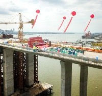 Deck closure completed for Shuidong Bay Bridge    image