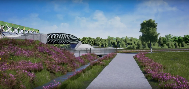 See a fly-through of the proposed bridge in Cambridge, England image