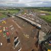 Slide of 2000t bridge marks milestone on Scotland’s M8 project - video image