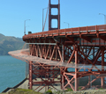 Work begins on Golden Gate Bridge suicide-deterrent system image