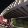 580t tram bridge installed over Manchester motorway image