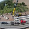 Crane Service uses Grove’s Mega-Wing to lift Texas bridge beams image