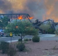 Derailed train causes partial collapse of Arizona bridge image