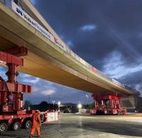 Installation of 1,000-tonne rail bridge completed ahead of schedule image