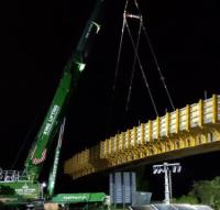 Installation of UK motorway bridge completed in 24 hours image