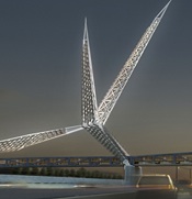 Oklahoma City's new Skydance footbridge image