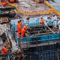 Pier construction begins for UK’s longest rail bridge image