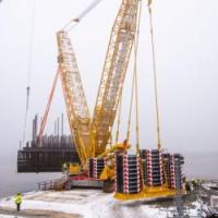 Pylon construction begins for record-breaking Helsinki bridge image