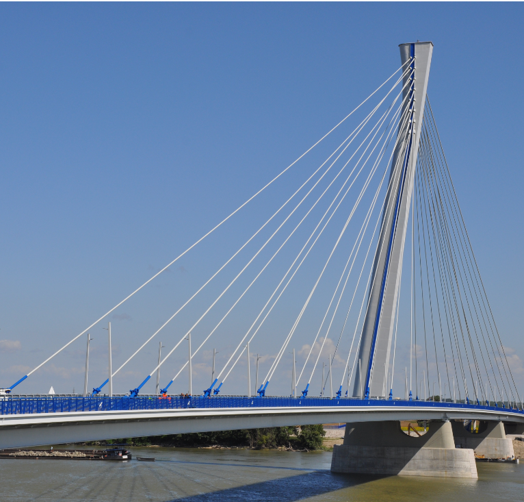 Road bridge opens across Hungary-Slovakia border image