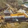 Span assembly begins on Moscow rail crossing image