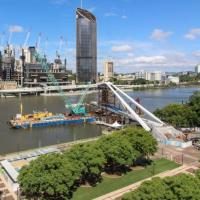 Superstructure takes shape for Brisbane bridge image