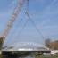 Taunton's new bridge gets big lift with giant crane image