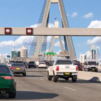 State premier vetoes plan for Anzac Bridge gantries logo 