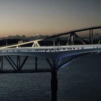 Shortlist picked for pathway alongside Auckland Harbour Bridge logo 