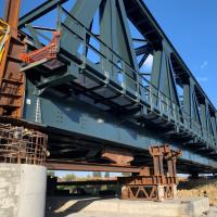 Bridge installed for Sicilian railway logo 