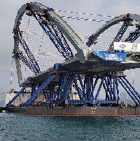 Double-arch steel bridge arrives in Hong Kong logo 