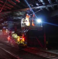 Electric-resistant paint saves historic rail bridge logo 