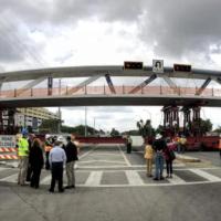 Accelerated techniques used to install ‘self-cleaning’ Florida bridge logo 