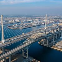 Demolition set to start of old Gerald Desmond Bridge logo 