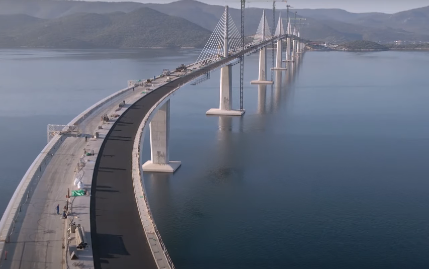 Watch deck surfacing on Peljesac Bridge logo 