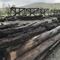 Bridge timber salvaged for heritage memorial logo 