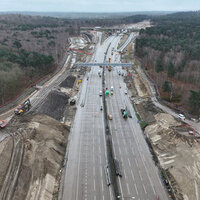 UK motorway bridge demolished ahead of schedule logo 