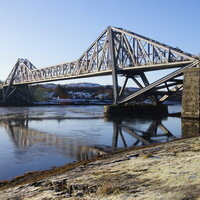 Temporary walkway opens on historic cantilever bridge logo 