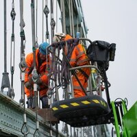 Hanger work finished on historic Welsh island link logo 