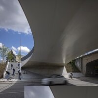Wider active travel bridge gives German pedestrians room to pick best route logo 