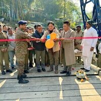 Indian army places 122m Bailey bridge in record time logo 