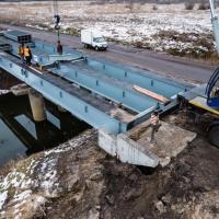 Norwegian and French bridges installed in Ukraine logo 