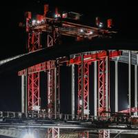 Redundant bridge removed in night-time operation logo 